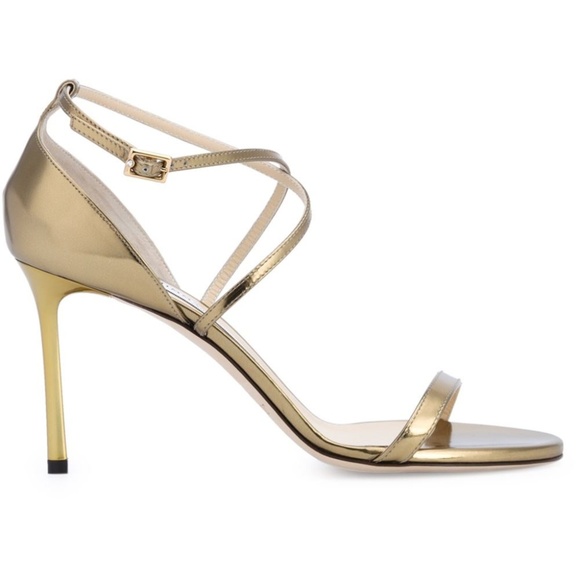 Jimmy Choo Gold Strappy Sandals sz 41 - NWD - Picture 8 of 8